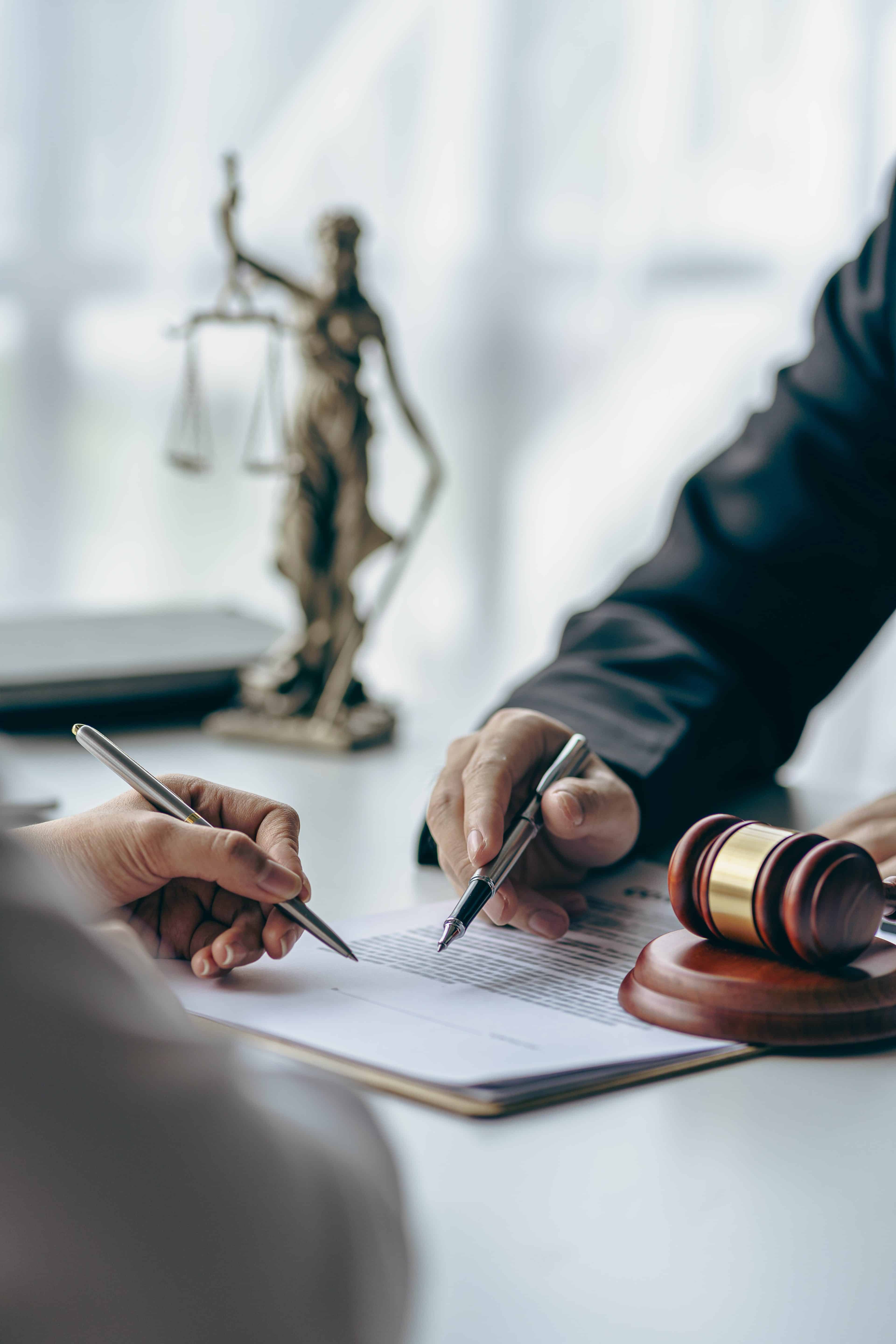 Business Lawyers Working On Law In A Courtroom Help Clients Read